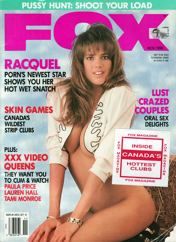 Fox November 1990 magazine back issue Fox magizine back copy FOX magazine, porn's newest star, xxx video queens, sexy nude fox girls, xxx hardcore pictorials, nu