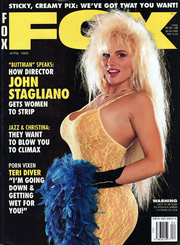 Fox April 1993 magazine back issue Fox magizine back copy fox used back issue 1993 april, creamy pix of nude girls, hardcore pix, porn vixen fucking hardcore