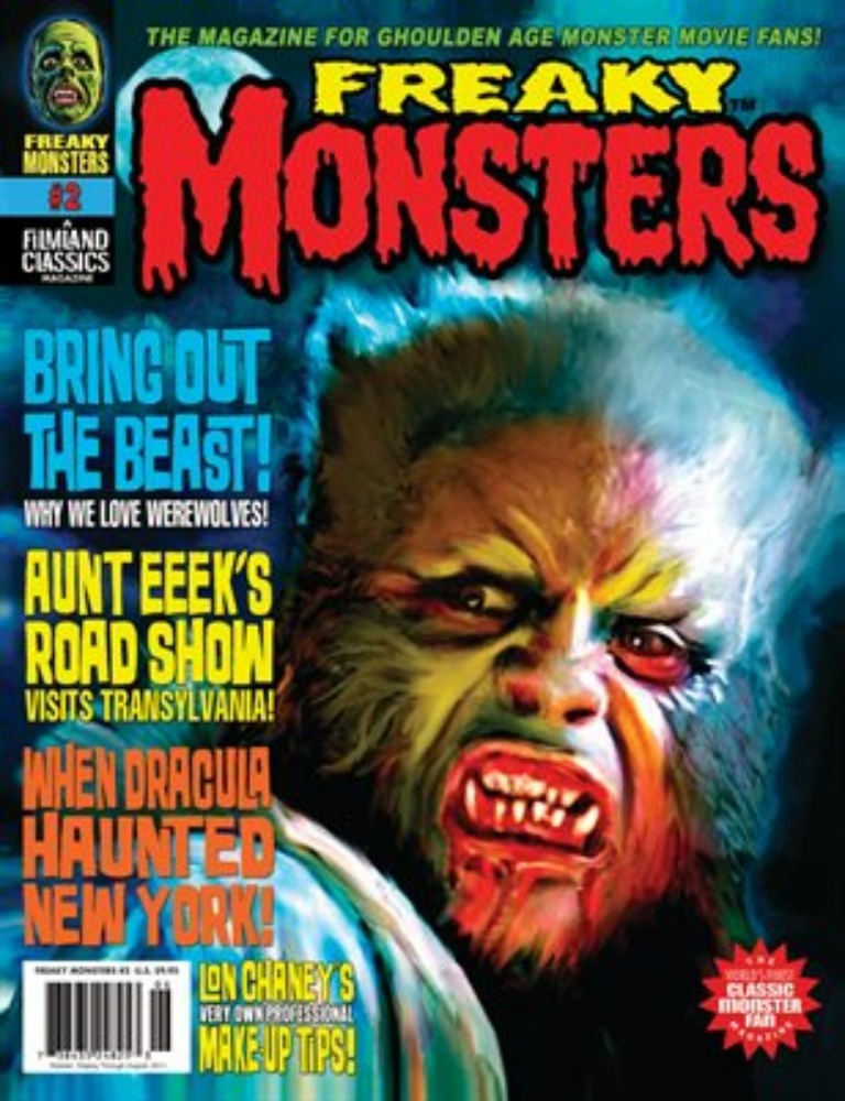 Freaky Monsters # 2 magazine back issue Freaky Monsters magizine back copy 