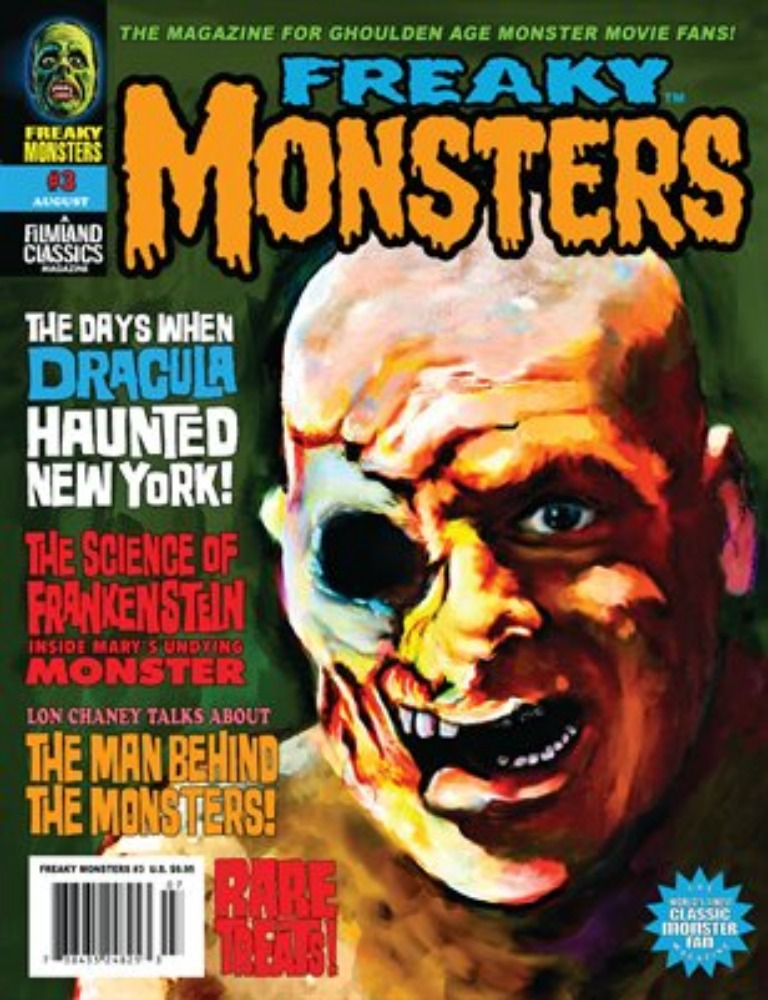 Freaky Monsters # 3 magazine back issue Freaky Monsters magizine back copy 