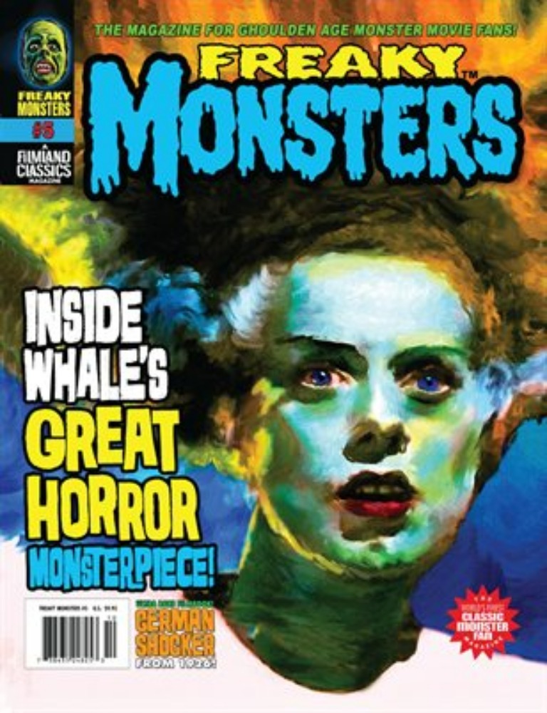 Freaky Monsters # 5 magazine back issue Freaky Monsters magizine back copy 