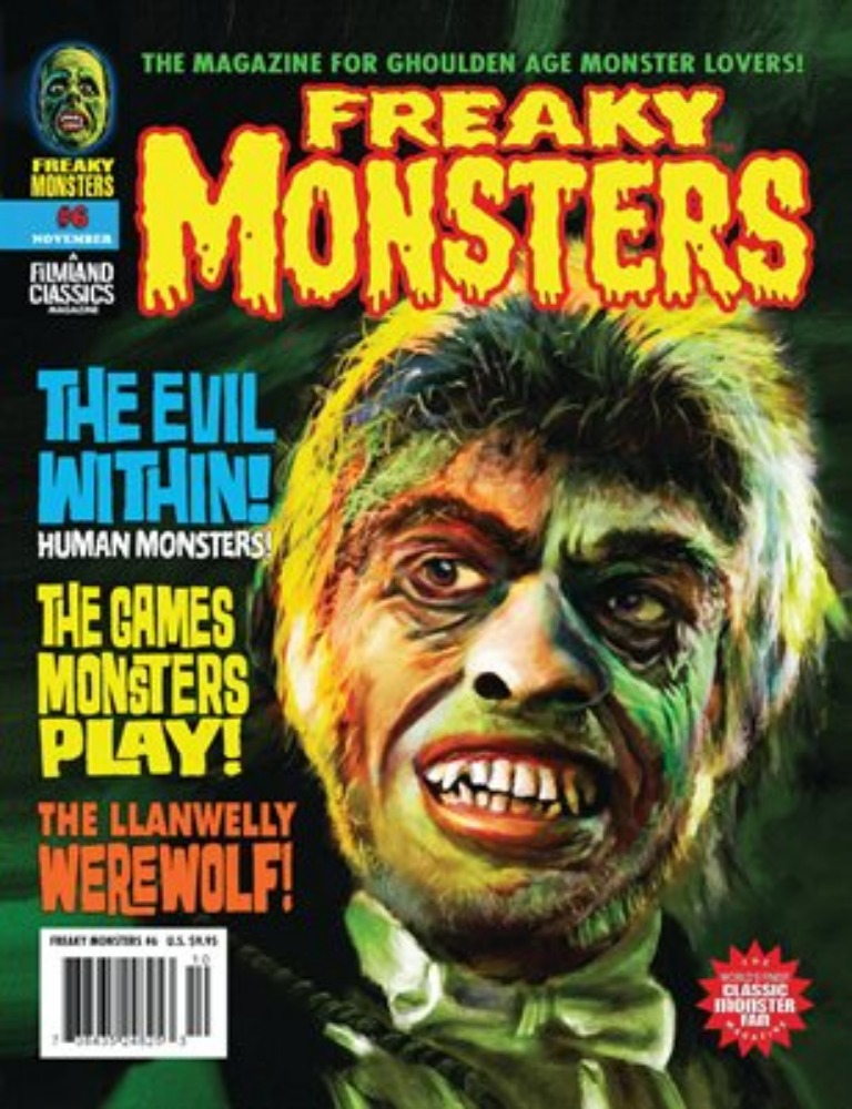 Freaky Monsters # 6 magazine back issue Freaky Monsters magizine back copy 