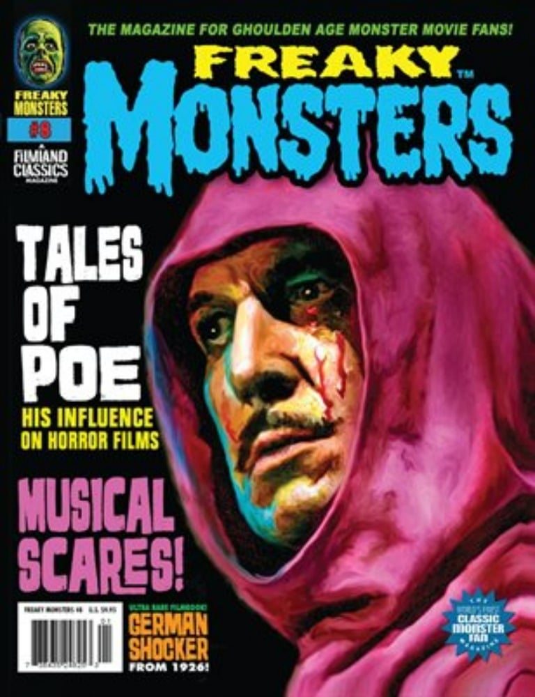 Freaky Monsters # 8 magazine back issue Freaky Monsters magizine back copy 