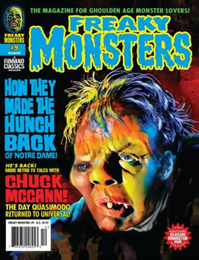 Freaky Monsters # 9 magazine back issue Freaky Monsters magizine back copy 