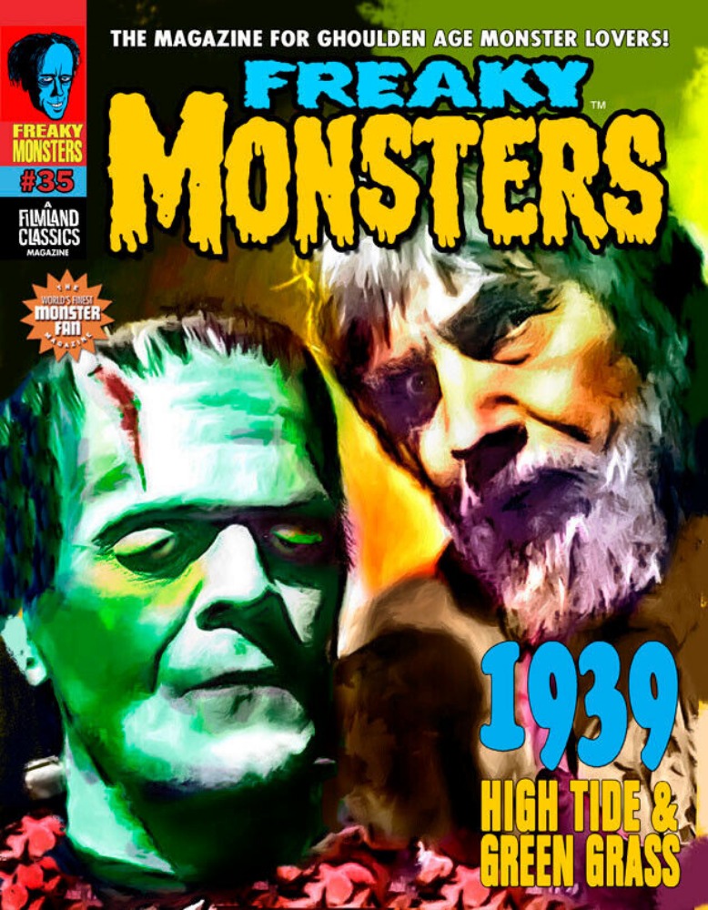 Freaky Monsters # 35 magazine back issue Freaky Monsters magizine back copy 