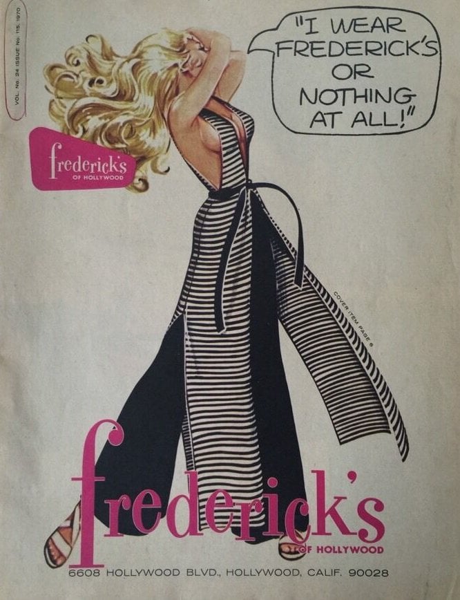 Frederick's of Hollywood Catalog # 115 magazine back issue Frederick's of Hollywood Catalog magizine back copy 