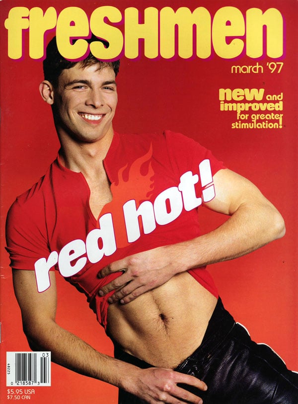 Freshmen March 1997 magazine back issue Freshmen magizine back copy FRESHMEN backissues 1997, magazine for gay men, naked men in hot pictorials, hot hardcore xxx photos