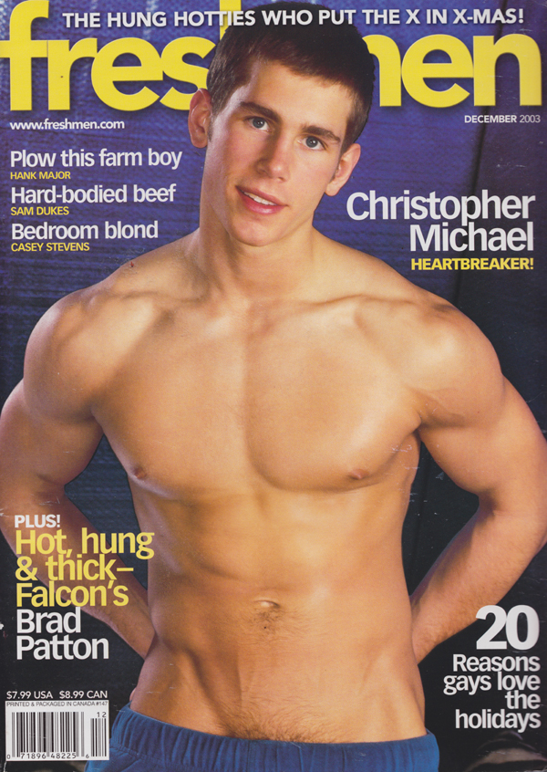 Freshmen December 2003 magazine back issue Freshmen magizine back copy Hot, Hung & Thick,Bedroom Blond,Hard-Bodied Beef,Plow This Farm Boy,Porn pup,Gay guys