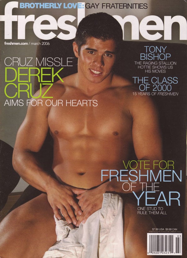 Freshmen March 2006 magazine back issue Freshmen magizine back copy hot nude buff guys back issues of freshmen magazine gay porn mag xxx pix hard dicks derek cruz nude