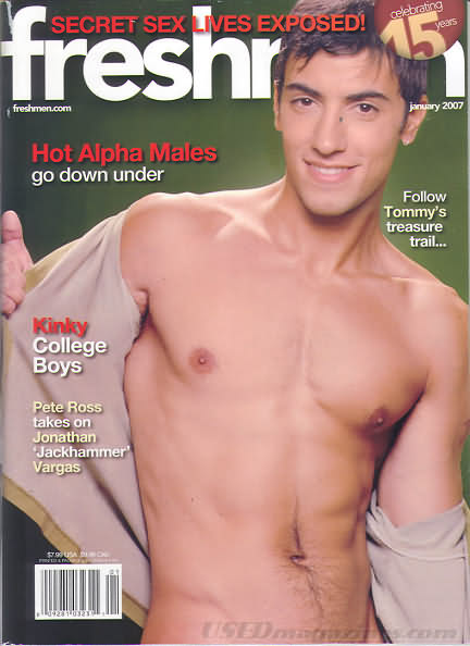 Freshmen January 2007 magazine back issue Freshmen magizine back copy Freshmen January 2007 Gay Adult Magazine Back Issue Published by Specialty Publications and Circulated by Flynt Distributing. Hot Alpha Males Go Down Under.