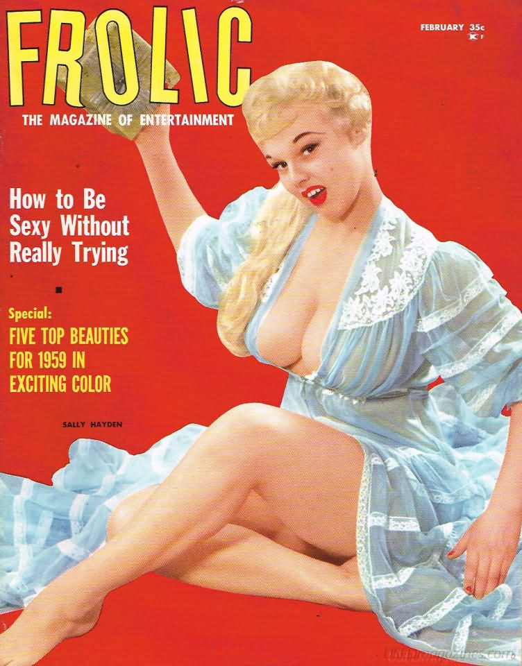 Frolic February 1959 magazine back issue Frolic magizine back copy 