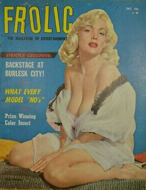 Frolic October 1959 magazine back issue Frolic magizine back copy 