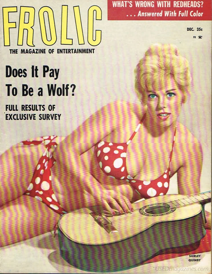 Frolic December 1960 magazine back issue Frolic magizine back copy 