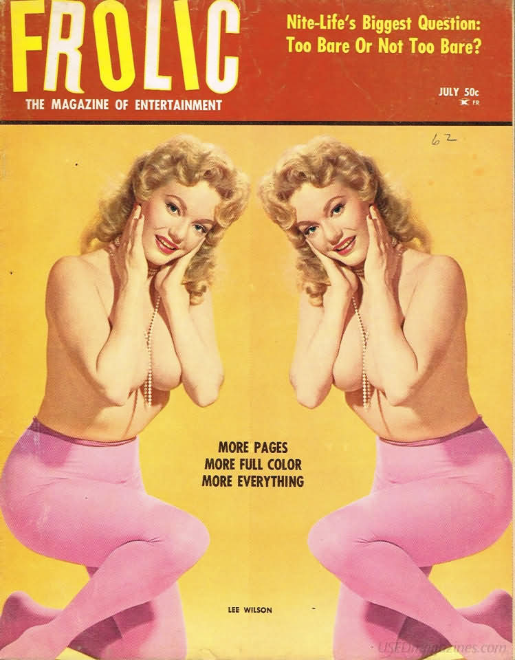 Frolic July 1962 magazine back issue Frolic magizine back copy 