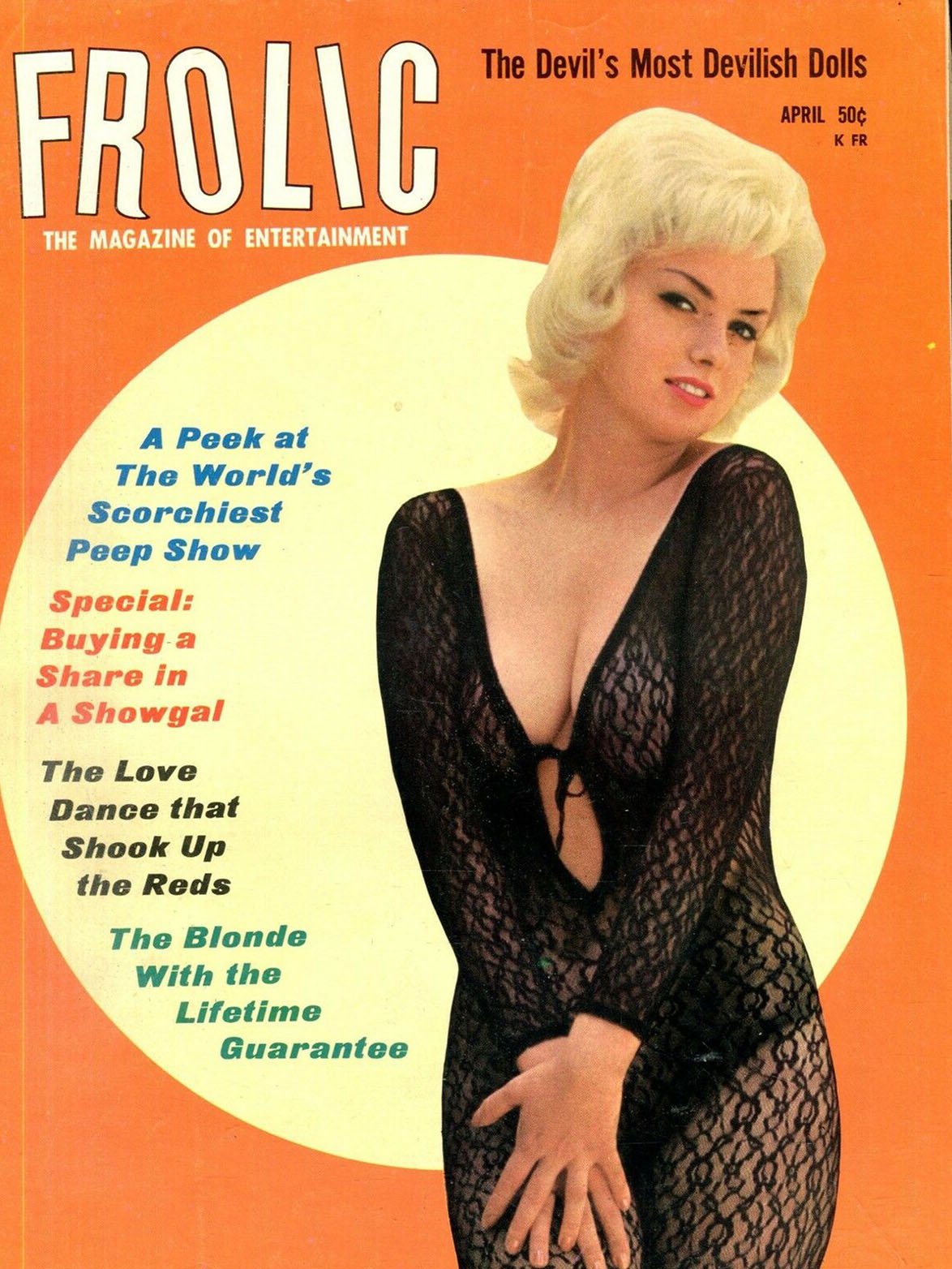 Frolic April 1966 magazine back issue Frolic magizine back copy 