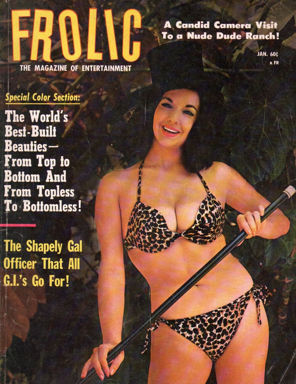 Frolic January 1968 magazine back issue Frolic magizine back copy 