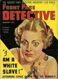 Front Page Detective August 1936 magazine back issue cover image