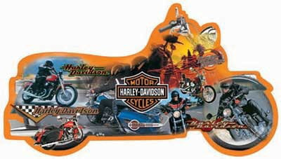 motorcycle shaped jigsaw puzzle, 1000 pieces fxschmid puzz, harley davidson jigsaw itstimetoride