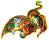 jigsaw puzzle by fx schmidt, earth dragon shaped puzzle, 1000 pieces puzzle, michaelserle Puzzle