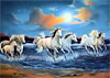 Wild Stallions (Glow in the Dark), 1000 Piece Jigsaw Puzzle Made by FX