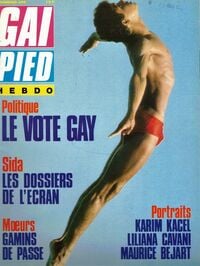 Gai Pied Hebdo # 209, March 1986 magazine back issue cover image