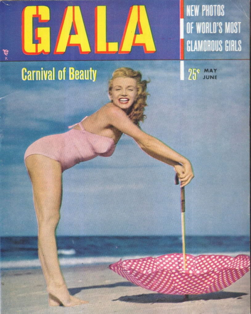 Gala June 1950 magazine back issue Gala magizine back copy 
