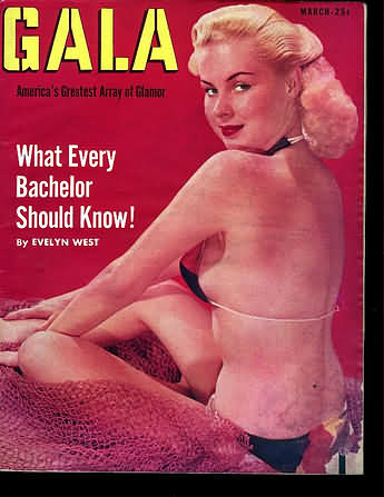 Gala March 1953 magazine back issue Gala magizine back copy 