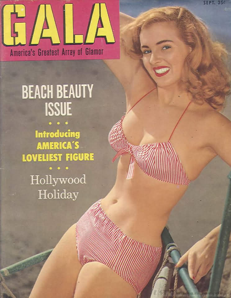 Gala September 1953 magazine back issue Gala magizine back copy 