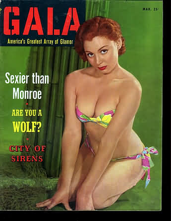Gala March 1954 magazine back issue Gala magizine back copy 
