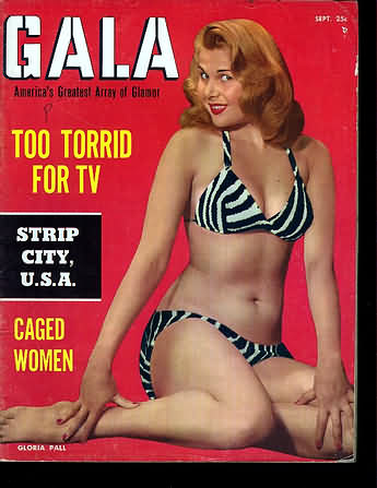 Gala September 1955 magazine back issue Gala magizine back copy 