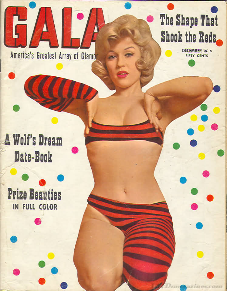 Gala December 1962 magazine back issue Gala magizine back copy 