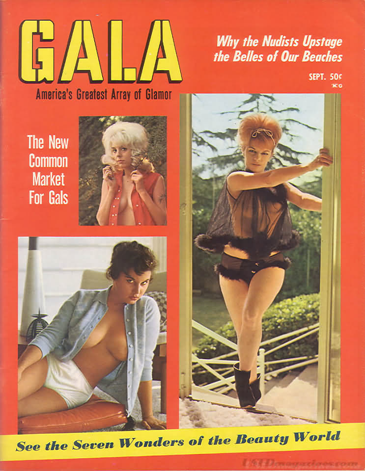Gala September 1965 magazine back issue Gala magizine back copy 
