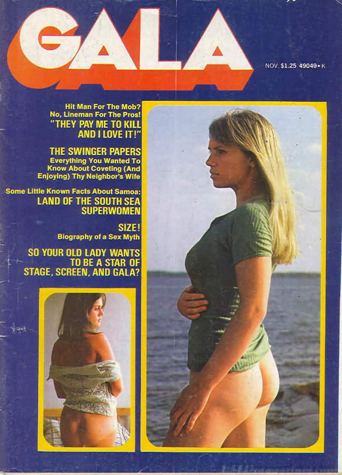 Gala November 1973 magazine back issue Gala magizine back copy 