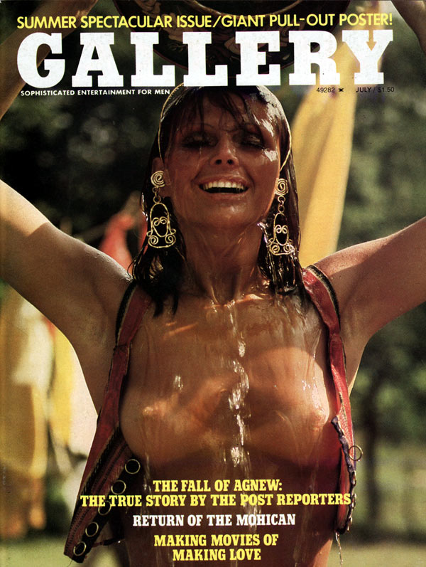 Gallery July 1974 magazine back issue Gallery magizine back copy gallery used back issue, july 1974, summer spectacular issue, nude women, return of the mohican, mak