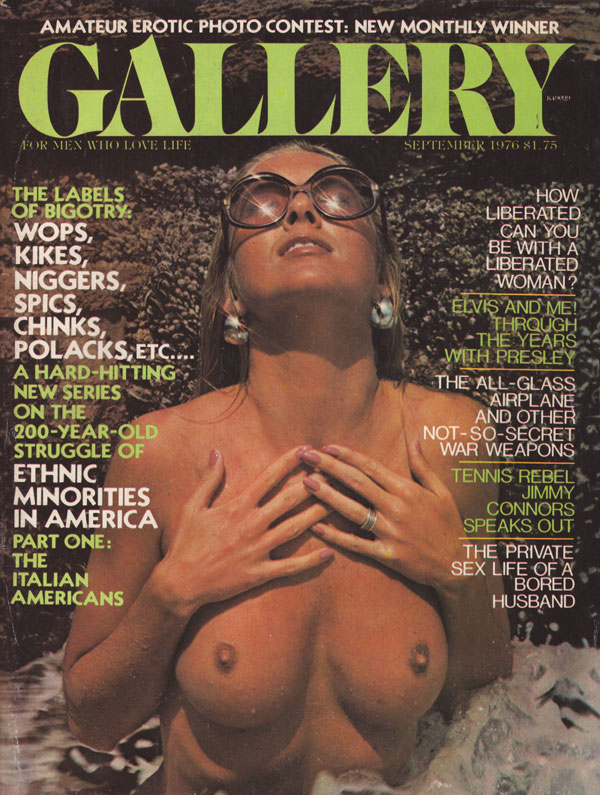 Gallery September 1976 magazine back issue Gallery magizine back copy gallery used back issue magazine september 1976, jimmy connors, ethnic minorities in america