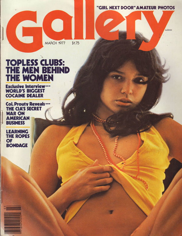 Gallery March 1977 magazine back issue Gallery magizine back copy gallery march 1977 back issue, girl next door amateur photos, col prouty, cocaine, hot nude girls, s