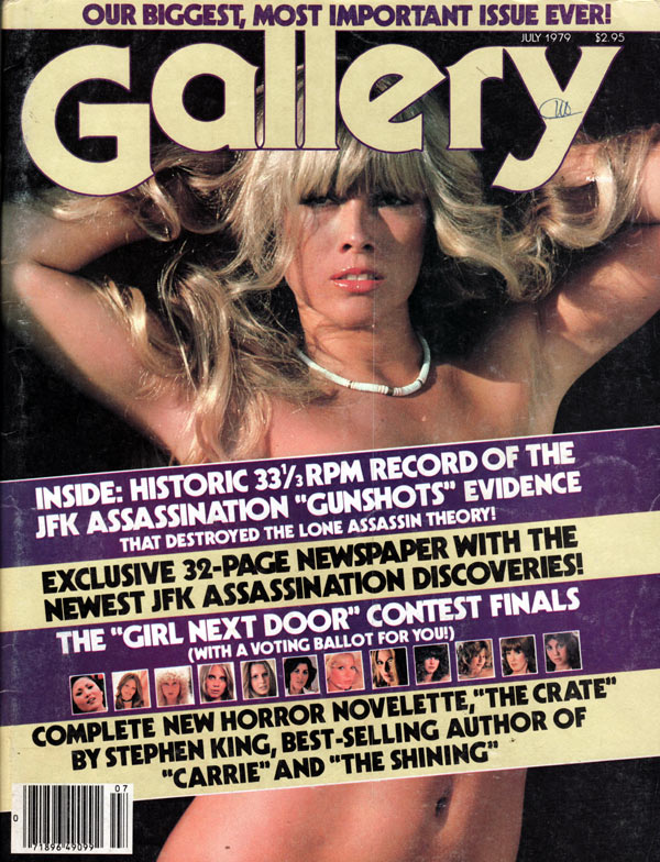 Gallery July 1979 magazine back issue Gallery magizine back copy gallery used back issues, jfk assassination discoveries, hot nude girls next door, naked girls from
