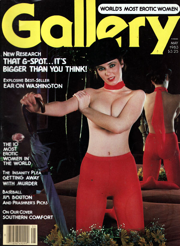 Gallery May 1983 magazine back issue Gallery magizine back copy gallery magazine back issues, nude women pictorial, erotic funny cartoons, political articles,  1983