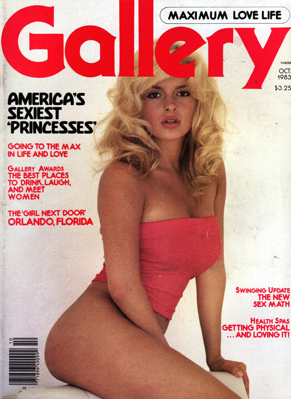 Gallery October 1983 magazine back issue Gallery magizine back copy gallery magazine back issues, nude women pictorial, erotic funny cartoons, political articles,  1983