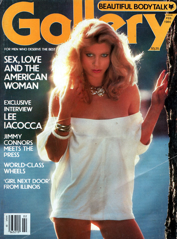 Gallery February 1984 magazine back issue Gallery magizine back copy gallery magazine back issues, nude women pictorial, erotic funny cartoons, political articles,  1984
