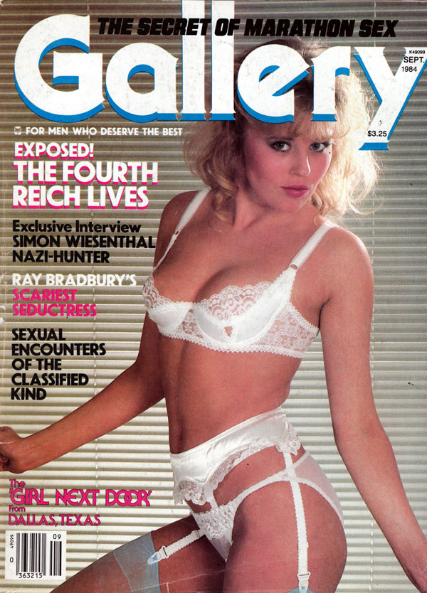 Gallery September 1984 magazine back issue Gallery magizine back copy gallery magazine back issues, nude women pictorial, erotic funny cartoons, political articles,  1984