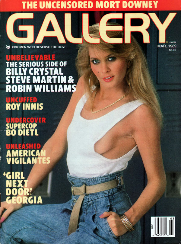 Gallery March 1989 magazine back issue Gallery magizine back copy gallery magazine back issues, nude women pictorial, erotic funny cartoons, political articles,  1989