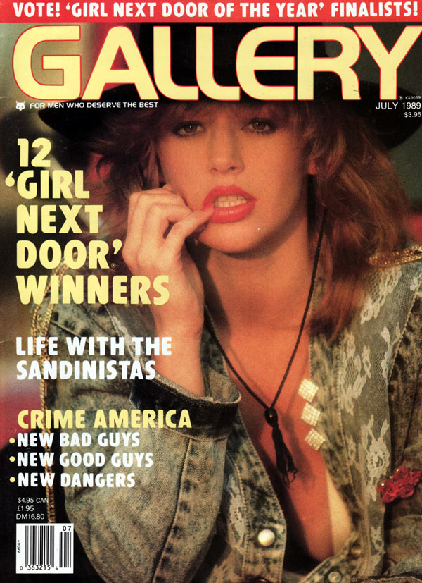 Gallery July 1989 magazine back issue Gallery magizine back copy gallery magazine back issues, nude women pictorial, erotic funny cartoons, political articles,  1989