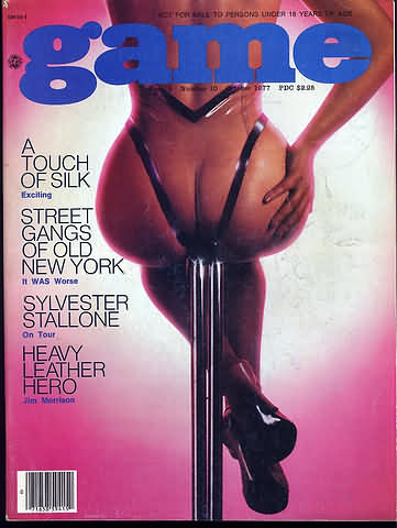 Game October 1977 magazine back issue Game magizine back copy 