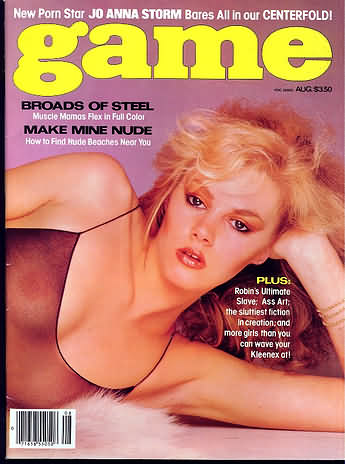 Game August 1982 magazine back issue Game magizine back copy 