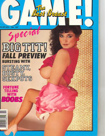 Game November 1988 magazine back issue Game magizine back copy 
