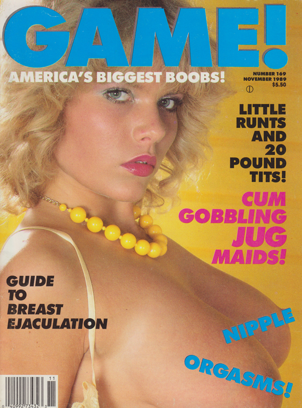 Game # 169 - November 1989 magazine back issue Game magizine back copy 
