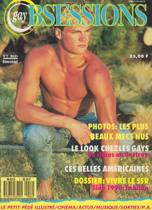 Gay Obsessions # 2 magazine back issue Gay Obsessions magizine back copy gay obsessions magazine 1990 back issues xxx revue francais hommes tous nues photos erotique plus be