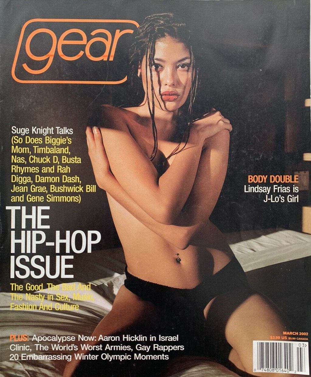 Gear March 2002 magazine back issue Gear magizine back copy 