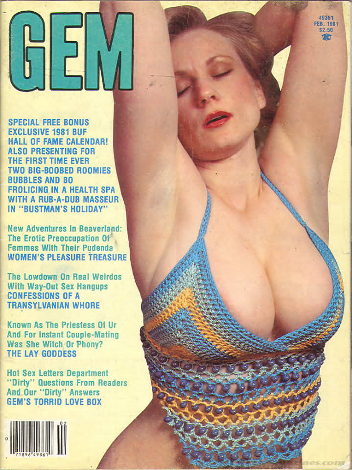 Gem February 1981 magazine back issue Gem magizine back copy 